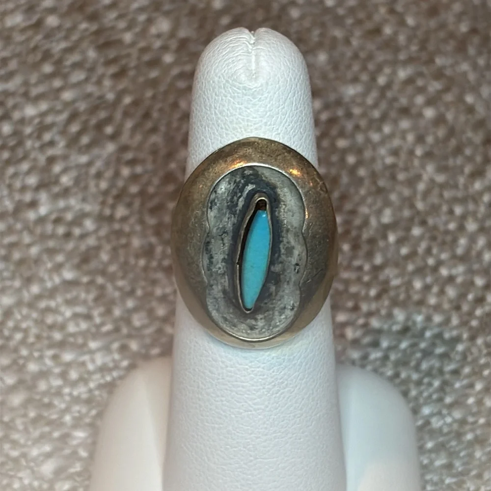 Turquoise and Sterling Ring